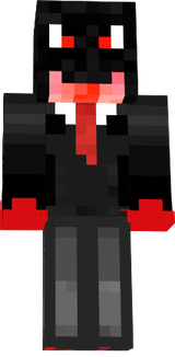 black lizard in tie