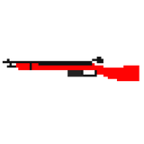 Red Mosin Nagant Rifle