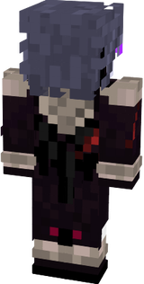 dark gray hair sol penguin red eyes