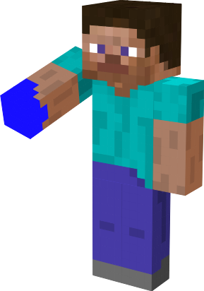Preview of texture: Steve And A Mysterious Blue Hand