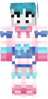 Jenny in a sylveon uniform
