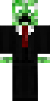 Creeper scared with green eyes