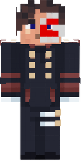 Half masked officer