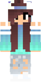 TOMBOY GIRL CAP SKATER WOLF BROWN HAIRED