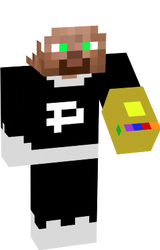 Steve As Danny Phantom With Infinity Gauntlet (Halloween Costume Version).