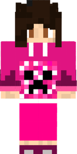 Menina de rosa creeper 3