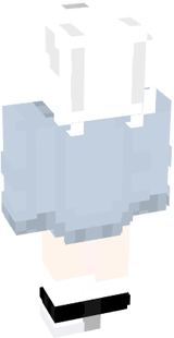 white hair cute girl