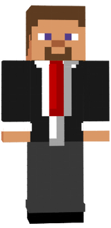Steve de terno 3d