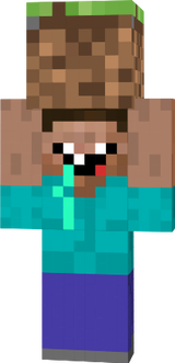 Steve holding bloxk