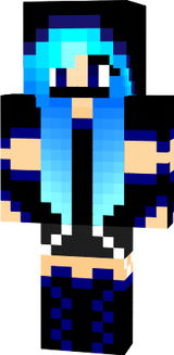 Girl Blue Hair Ninja