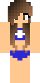 girl lifeguard in blue bikini