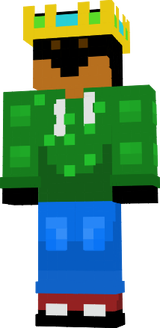 Penguin King With A Green Sweater On