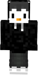 black hoodie penguin skin