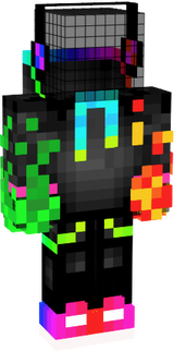 rainbow pig outfit base