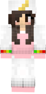 Brown hair girl Unicorn Outfit