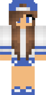 Girl Brown Haired Blue Tomboy Skater