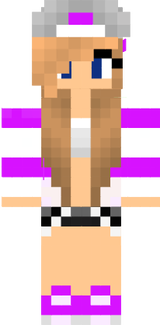 Girl Blonde Hair Pink Tomboy Skater
