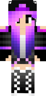 Ender Girl Dragon Purple Tomboy Mexican Skater