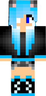 Ice wolf girl herobrine