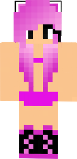 Girl Pink Hair Gamer Panties Underwear