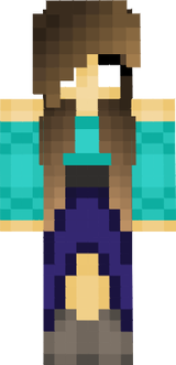 Herobrine Girl With Dress And Boots V2