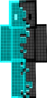 Cool Blue and Black Skin