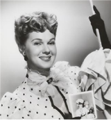 Adele jergens na planie filmu Aaron Slick z Punkin Cricka rok 1951