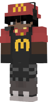 black Fast food worker