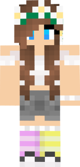 flower crown long brown hair blue eyes4