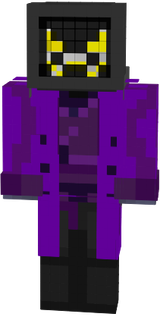 purple Robot white pumpkin
