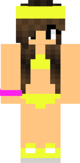 Hot Girl Brown Hair Bikini Panties Underwear Bikini