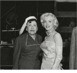 Marilyn Monroe and Louella Parsons 1952 circa