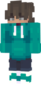 cyan hoodie