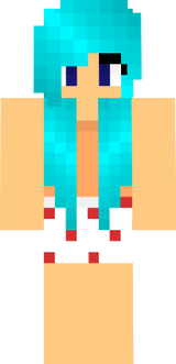 Girl Blue Hair Underwear Boxer Panties v4
