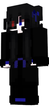 darkened and blue