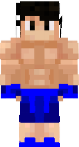 Muscular Man Blue