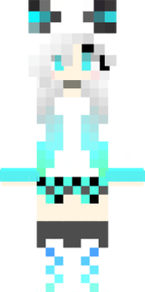 GIRL WHITE HAIRED HOODIE WOLF