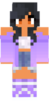 Aphmau HD Skin With Shoes Purple