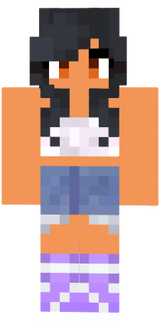 Aphmau HD Skin Withoutjacket With Shoes Purple