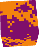 orange purple wool