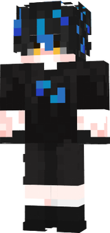 Blue faded emo skin