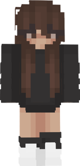 girl black hoodie
