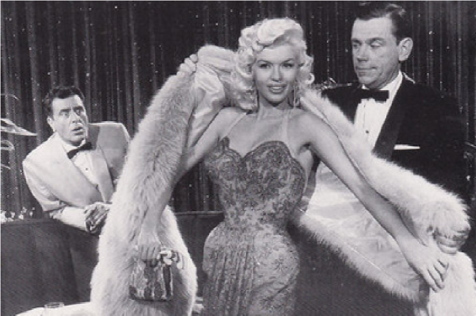 Preview of texture: Jaynie mansfield and Tom Ewell on set girl i cant help it 1956