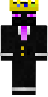 enderman with crown and tux