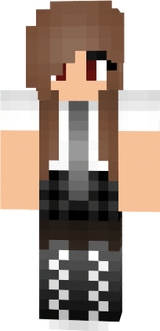 Girl Brown Hair Mexican Uniform School v6