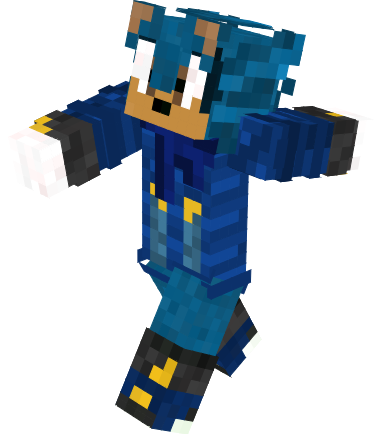 Preview of texture: Blue T. Hedgehog - Pose 2