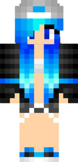 Enderman Girl Blue Tomboy